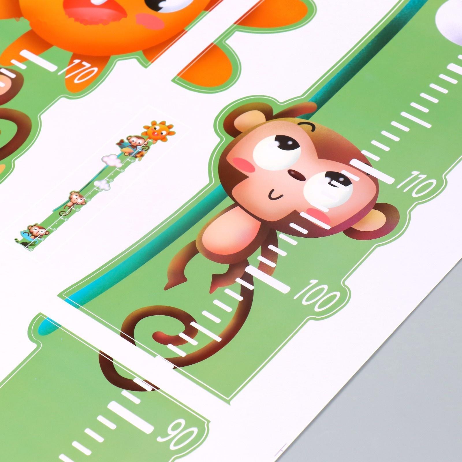 Наклейка пластик интерьерная цветная ростомер 