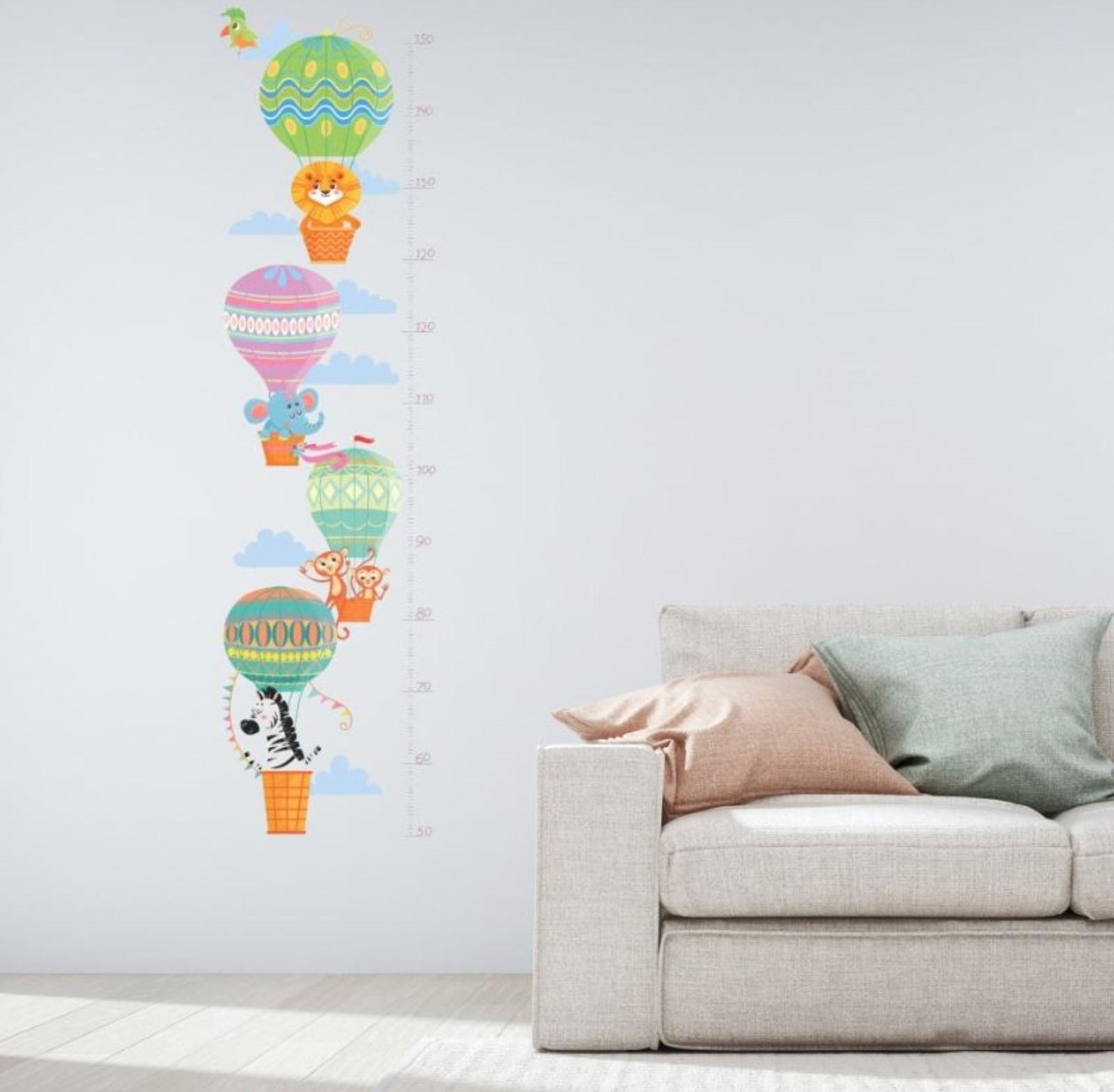 Наклейка пластик интерьерная цветная ростомер 