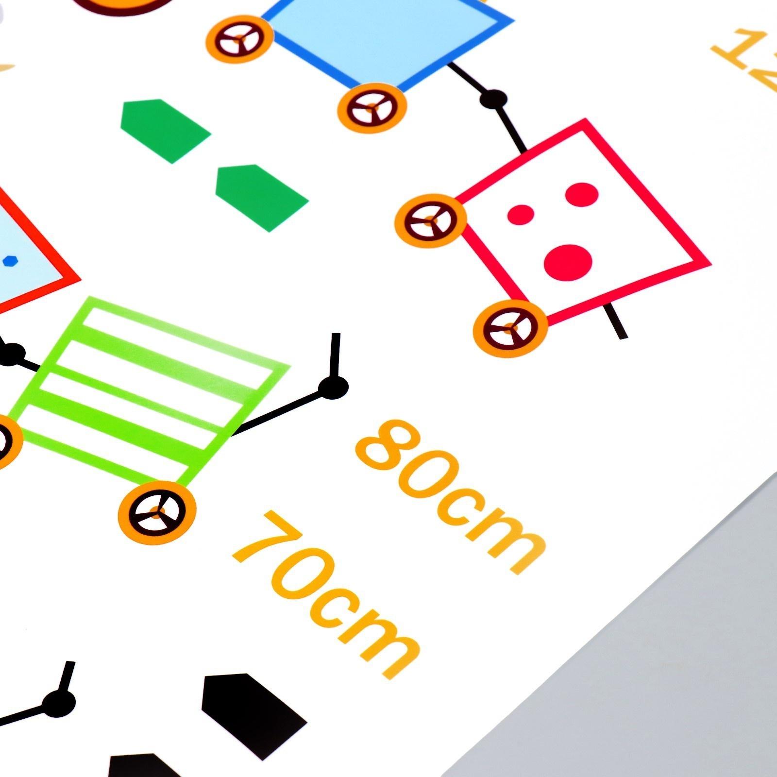 Наклейка пластик интерьерная цветная ростомер 