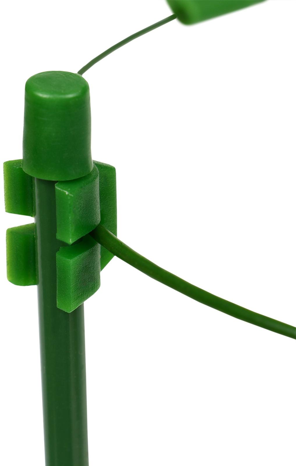 Кустодержатель, d = 18 см, h = 30 см, 2 кольца, металл, зелёный, Greengo