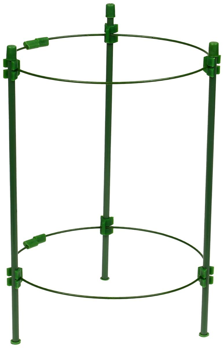 Кустодержатель, d = 18 см, h = 30 см, 2 кольца, металл, зелёный, Greengo