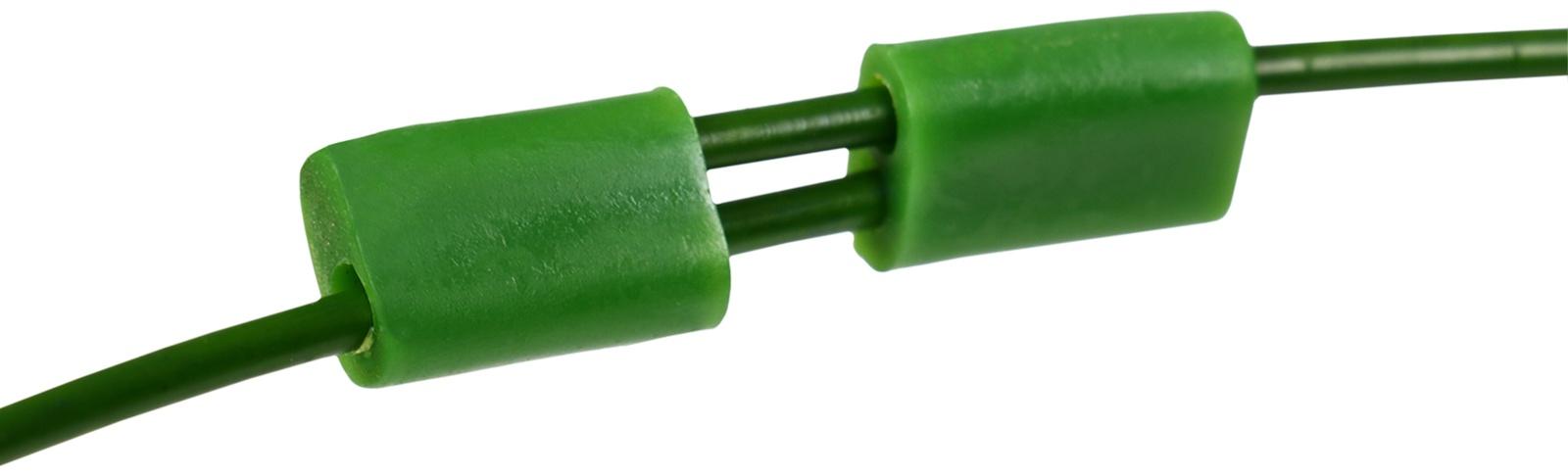 Кустодержатель, d = 18 см, h = 30 см, 2 кольца, металл, зелёный, Greengo