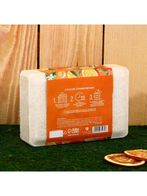 Соляной брикет с цедрой апельсина, 1,35 кг