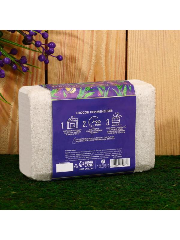 Соляной брикет с соцветием шалфея, 1,35 кг