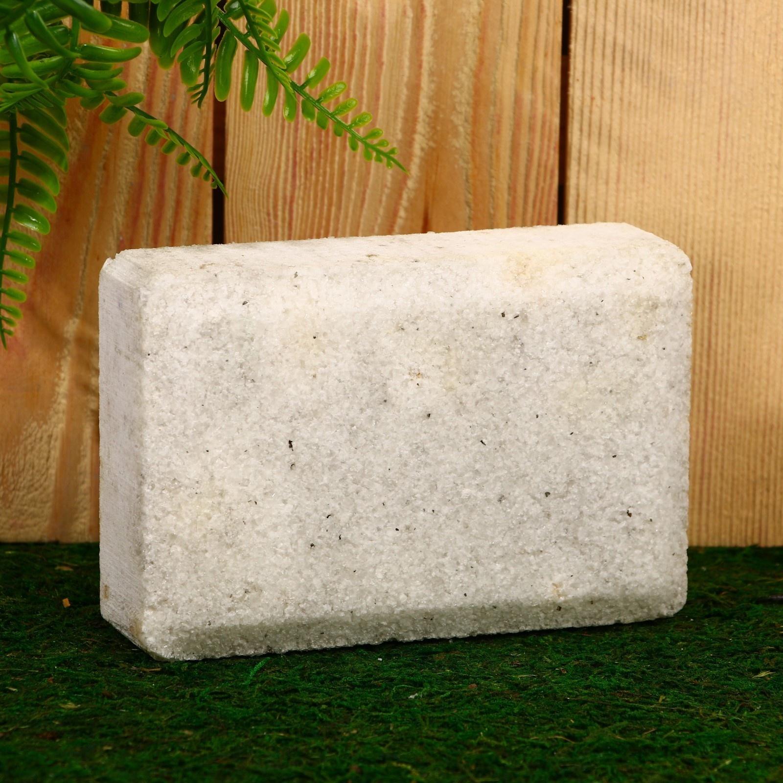 Соляной брикет с листьями мяты и цедрой лимона, 1,35 кг