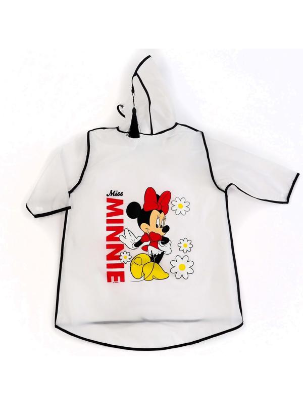Дождевик детский, размер S, 92-98 см, Минни Маус