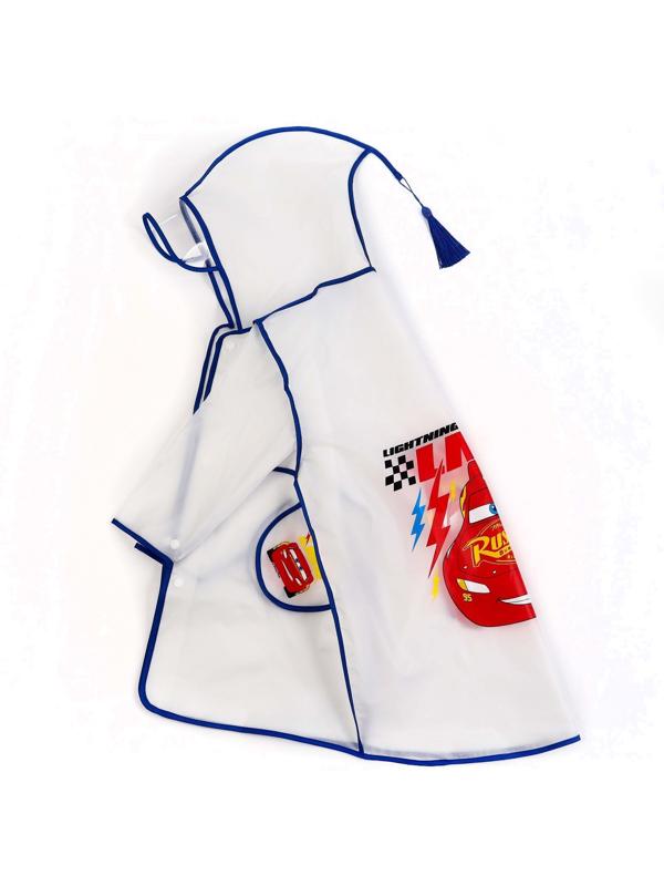 Дождевик детский, размер S, 92-98 см, Тачки