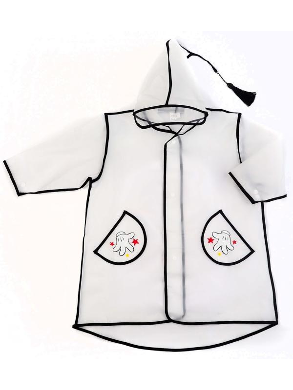 Дождевик детский, размер M, 100-110 см, Микки Маус