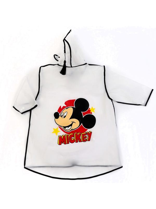 Дождевик детский, размер M, 100-110 см, Микки Маус