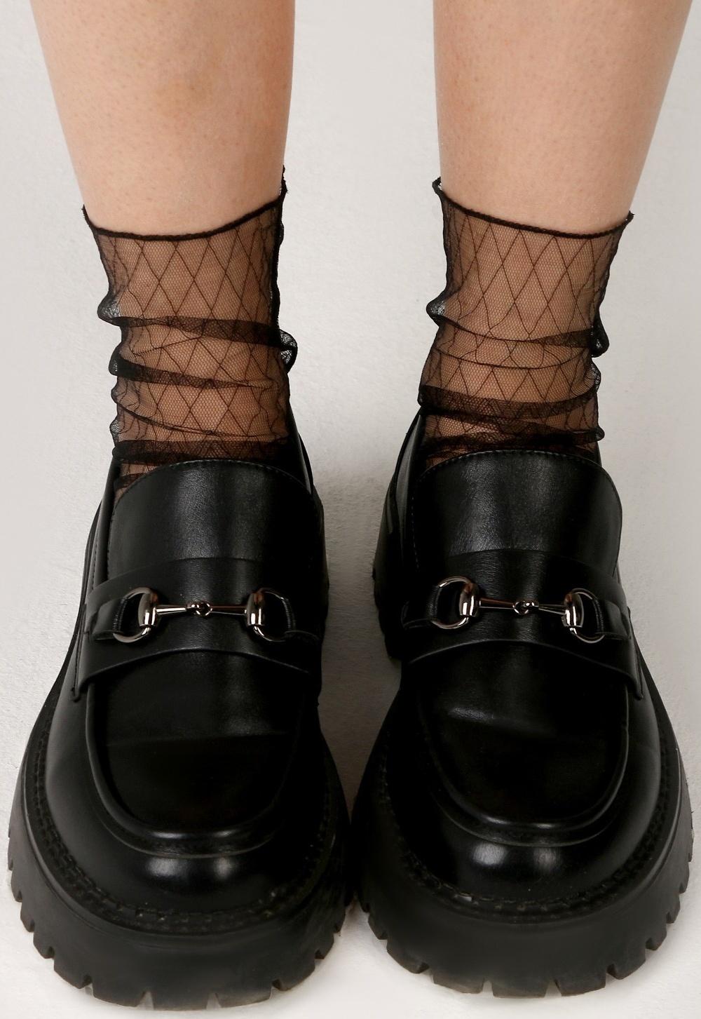 Карнавальный аксессуар- носки, цвет черный в клетку