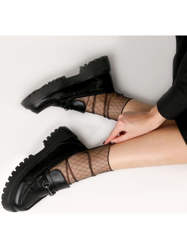 Карнавальный аксессуар- носки, цвет черный в клетку