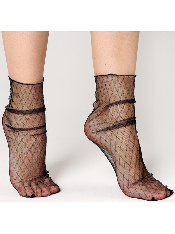 Карнавальный аксессуар- носки, цвет черный в клетку