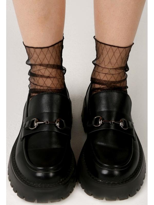 Карнавальный аксессуар- носки, цвет черный в клетку