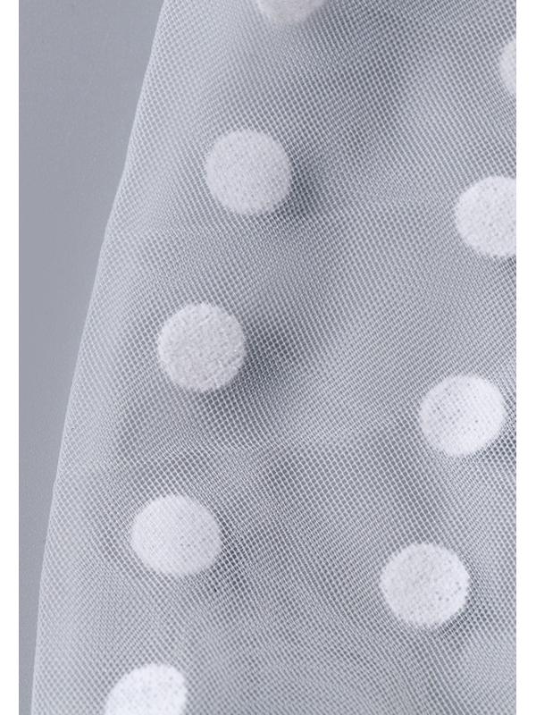 Карнавальный аксессуар перчатки - нарукавники, цвет белый в белый горох