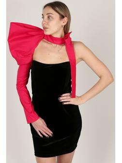 Карнавальный аксессуар - рукав + объемное плечо, цвет фуксия+ сюрприз