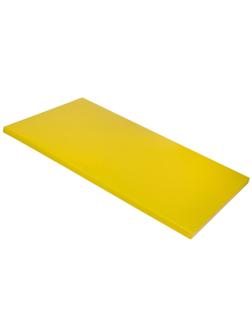 Доска разделочная 600х400х18 желтая, пластик мки307/2