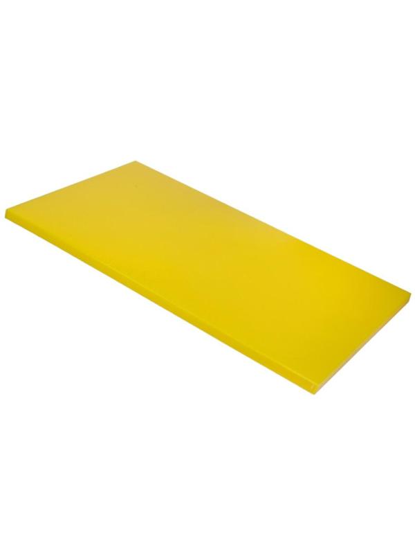 Доска разделочная 600х400х18 желтая, пластик мки307/2