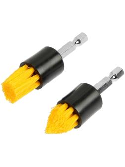 Набор насадок щеток на шуруповерт ТУНДРА, d=18 мм, высота 19 мм, шестигранный хвостовик