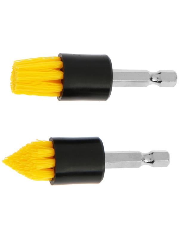 Набор насадок щеток на шуруповерт ТУНДРА, d=18 мм, высота 19 мм, шестигранный хвостовик