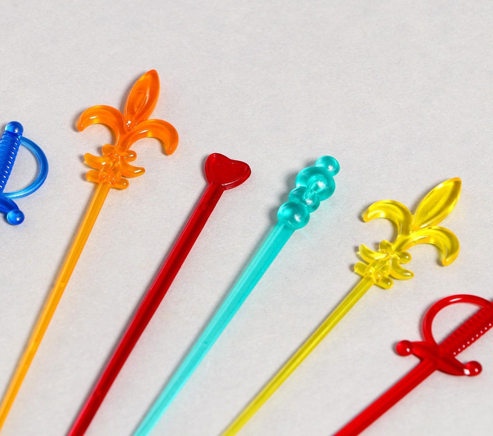 Шпажки для канапе, вид МИКС, набор 50 шт