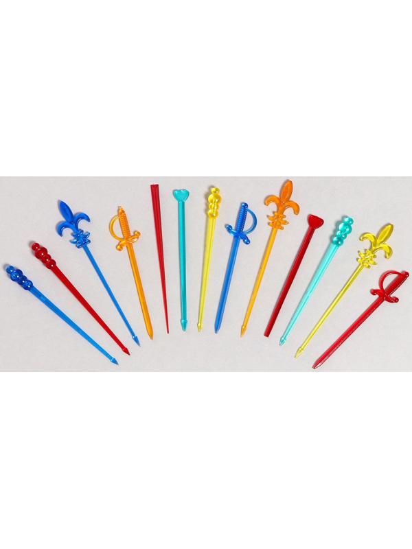 Шпажки для канапе, вид МИКС, набор 50 шт