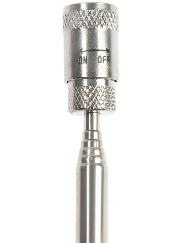 Магнит телескопический с фонариком ТУНДРА, диаметр 17 мм, 190 - 800 мм, до 2 кг