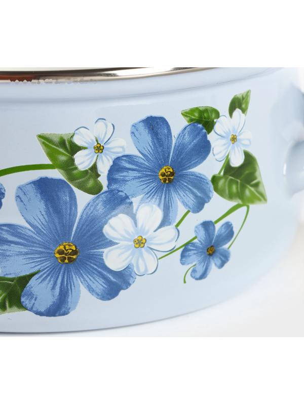 Набор кастрюль «Лён», 3 предмета: 2 л, 3 л, 4 л, эмалированная сталь