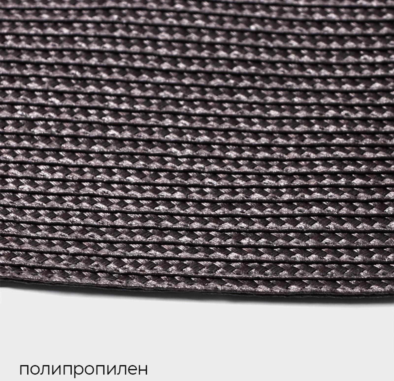 Салфетка сервировочная на стол Magistro «Лофт», 31×45 см, форма овал, цвет коричневый