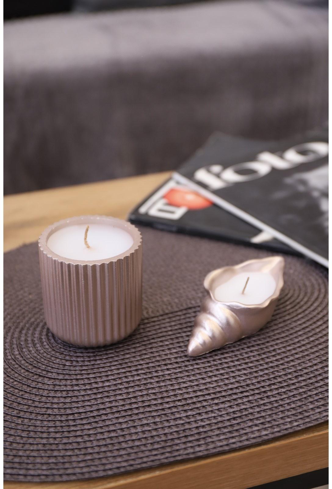 Салфетка сервировочная на стол Magistro «Лофт», 31×45 см, форма овал, цвет коричневый