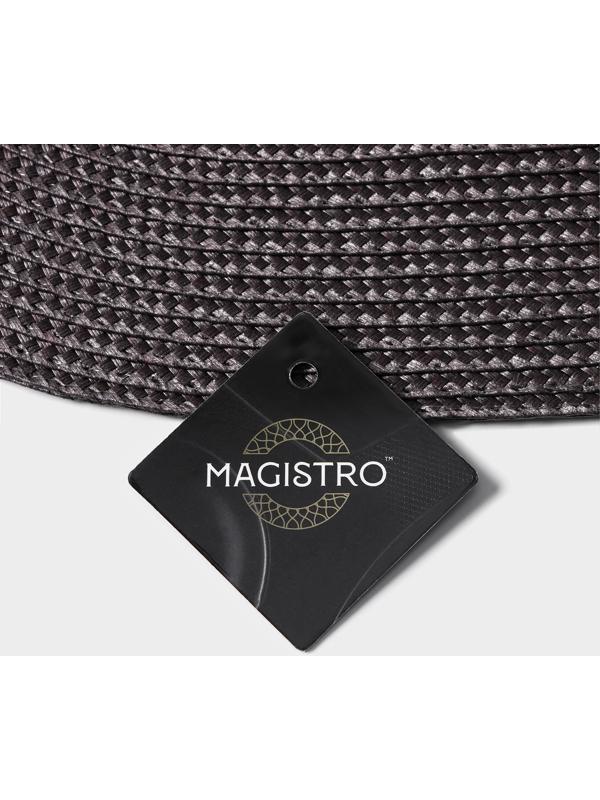 Салфетка сервировочная на стол Magistro «Лофт», 31×45 см, форма овал, цвет коричневый