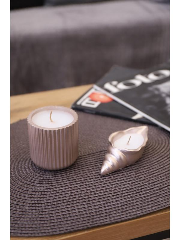 Салфетка сервировочная на стол Magistro «Лофт», 31×45 см, форма овал, цвет коричневый