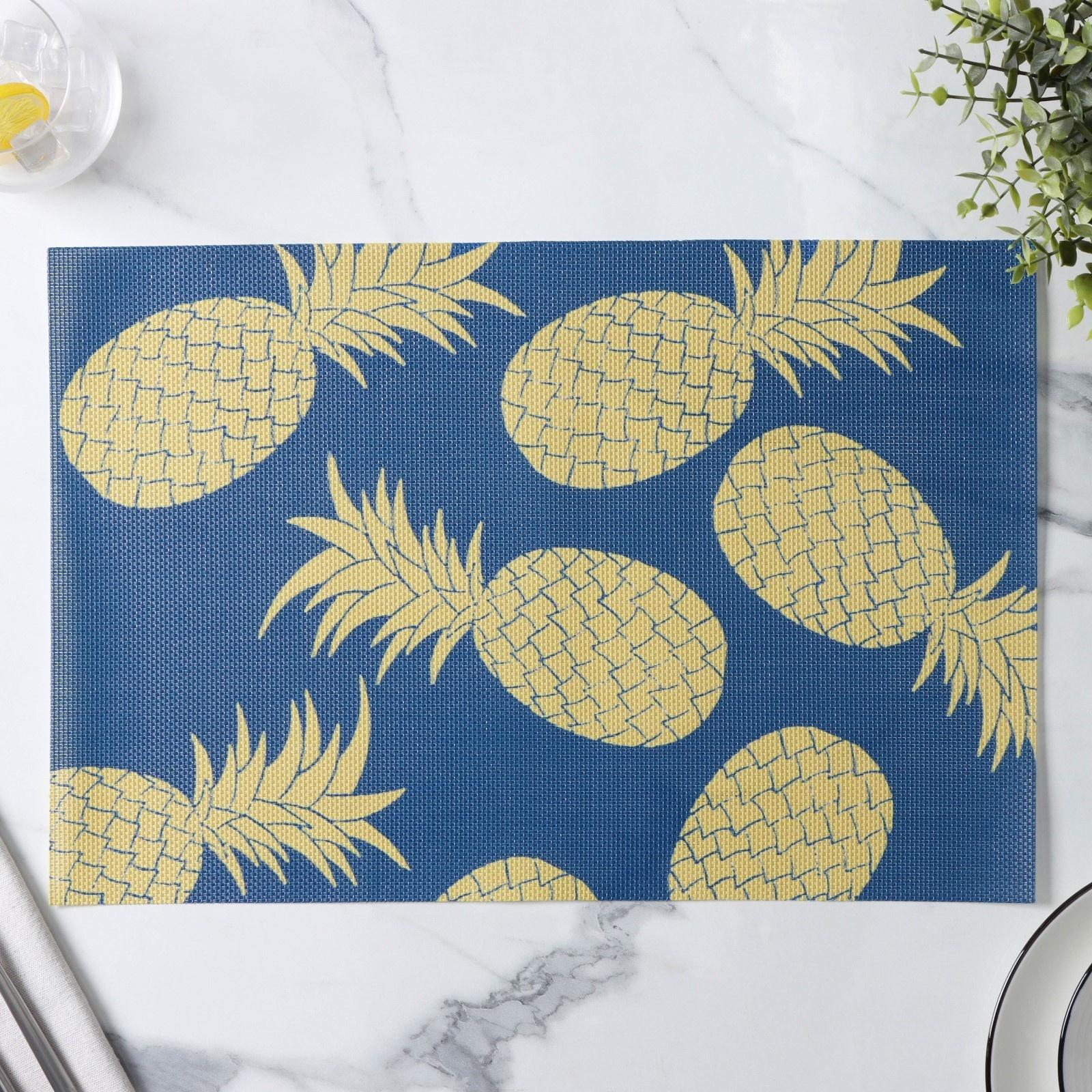 Набор салфеток сервировочных Доляна Memory, 2 шт, 45×30 см, цвет синий