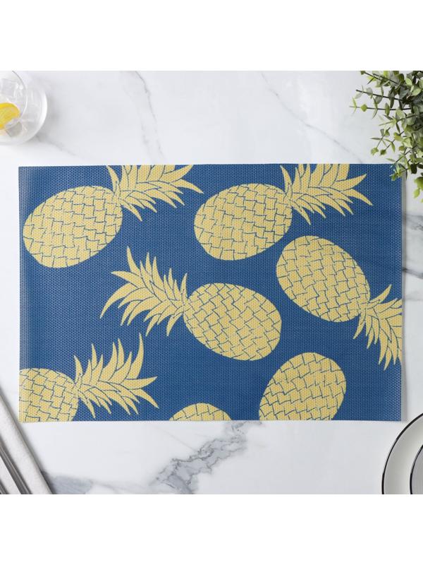 Набор салфеток сервировочных Доляна Memory, 2 шт, 45×30 см, цвет синий