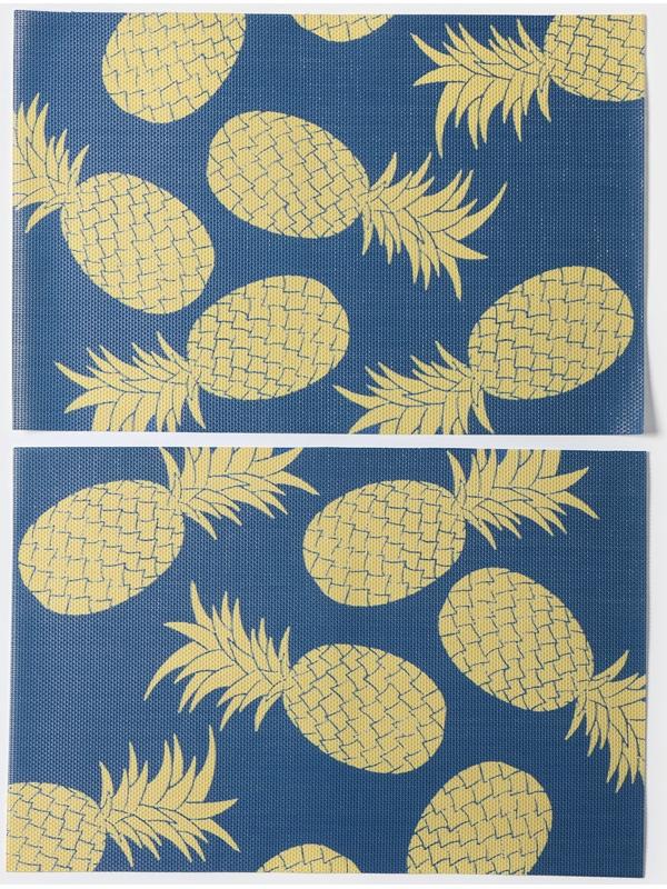 Набор салфеток сервировочных Доляна Memory, 2 шт, 45×30 см, цвет синий