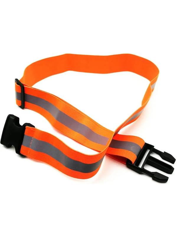 Пояс сигнальный, светоотражающий с регулируемым размером, эластичный, оранжевый