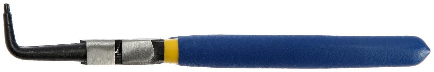 Съемник внутренних стопорных колец ТУНДРА, изогнутые губки на сжим, 170 мм