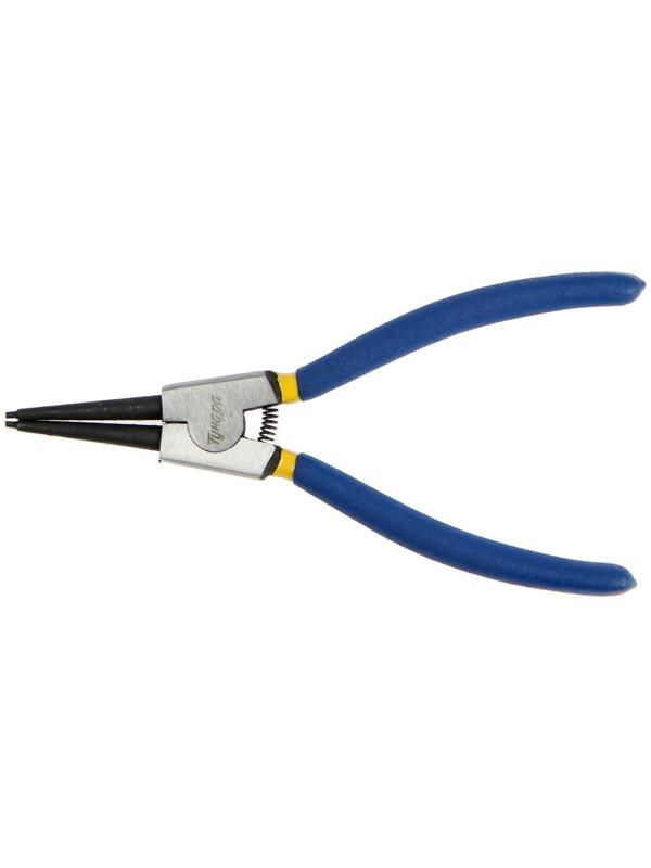 Съемник внешних стопорных колец ТУНДРА, прямые губки на разжим, 170 мм