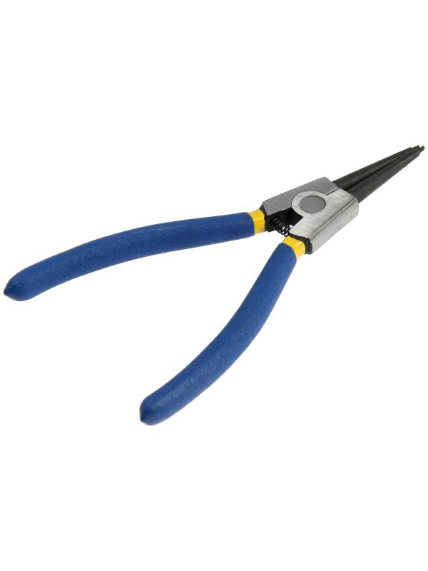 Съемник внешних стопорных колец ТУНДРА, прямые губки на разжим, 170 мм