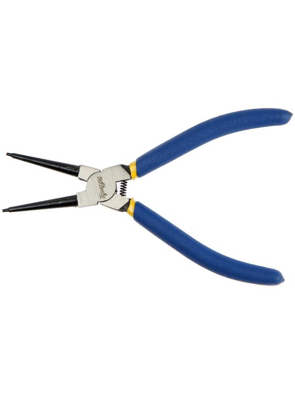 Съемник внутренних стопорных колец ТУНДРА, прямые губки на сжим, 170 мм