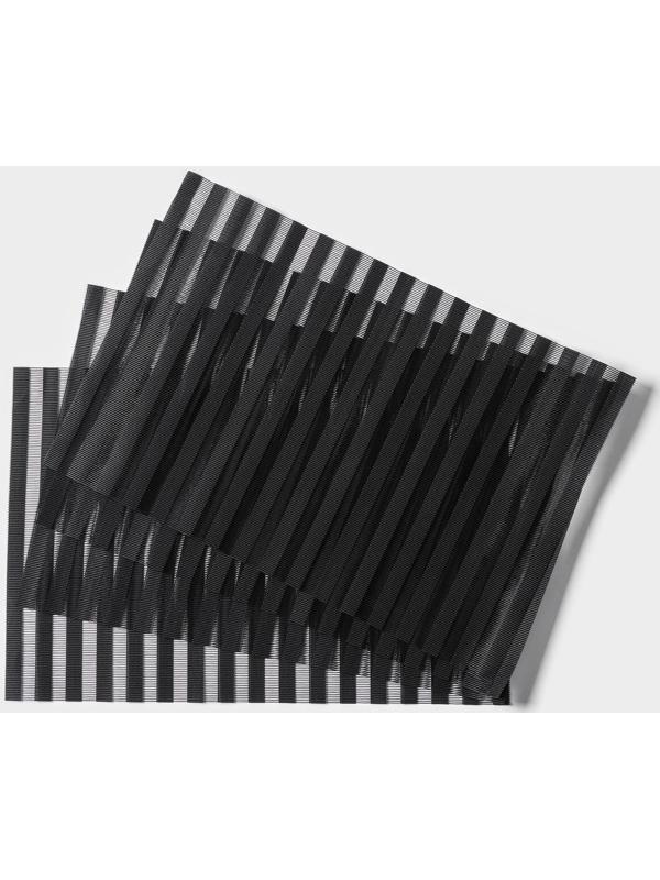 Набор салфеток сервировочных Magistro, 4 шт, 30×45 см, цвет чёрный