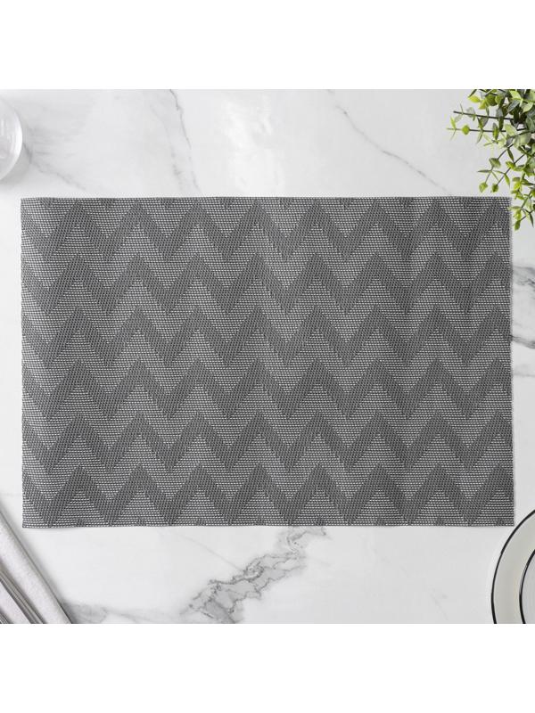 Набор салфеток сервировочных Magistro, 4 шт, 30×45 см, цвет чёрный