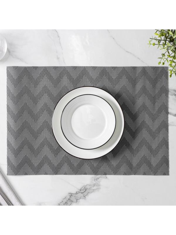 Набор салфеток сервировочных Magistro, 4 шт, 30×45 см, цвет чёрный