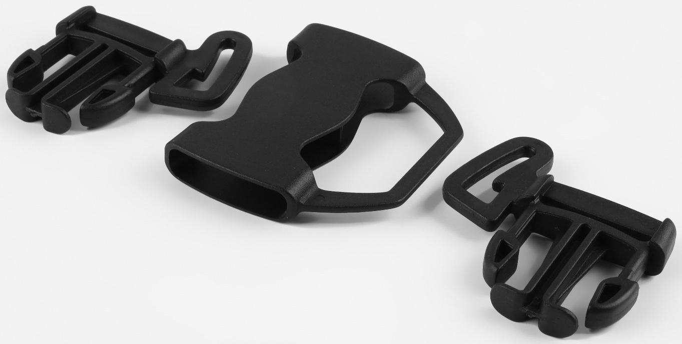 Фастекс 22, 25, 27 мм, пятерной, нагрузка до 35 кг цвет чёрный