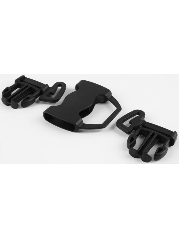 Фастекс 22, 25, 27 мм, пятерной, нагрузка до 35 кг цвет чёрный