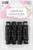Набор фиксаторов двойных скрепляющих для шнура, d = 7 мм, 5 × 1,1 см, 4 шт, цвет чёрный