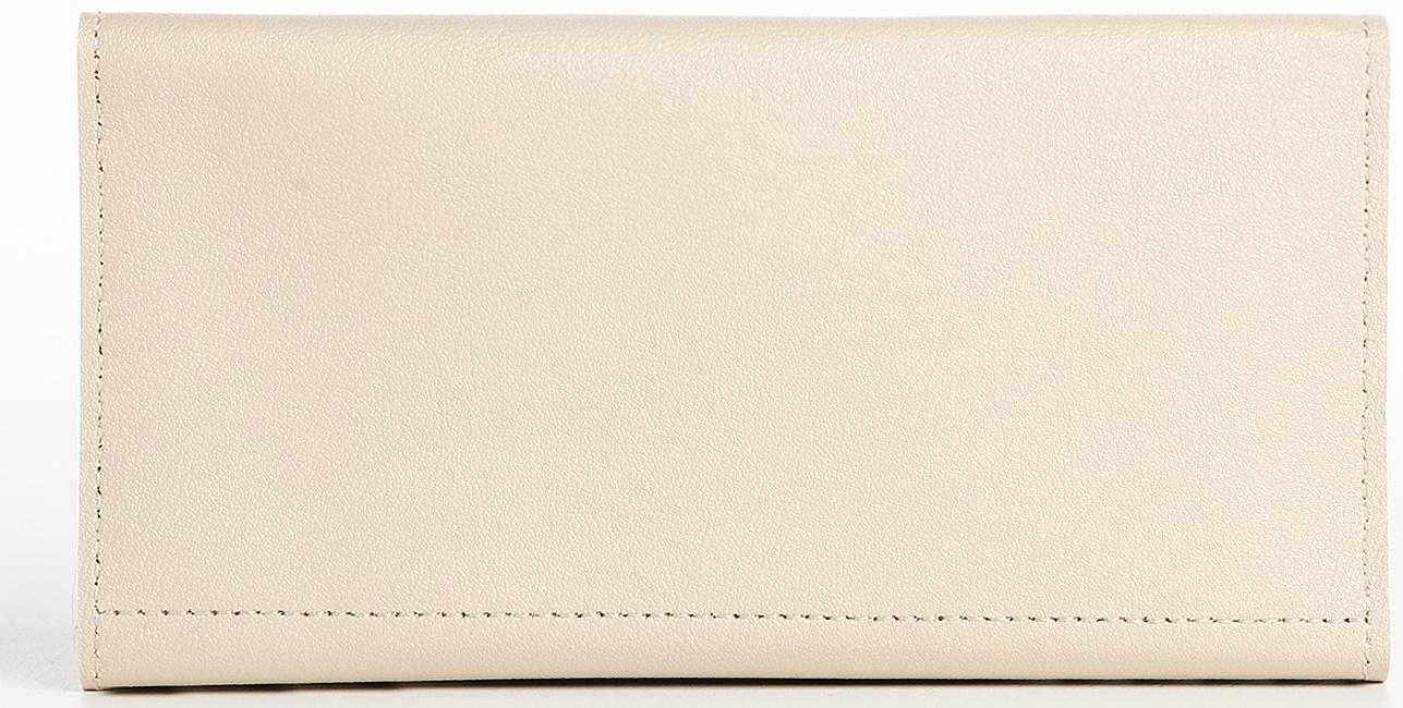 Кошелёк на молнии, цвет бежевый