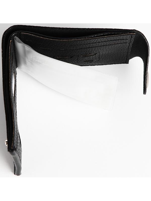 Портмоне на магните, отдел для купюр, карт, монет, цвет чёрный