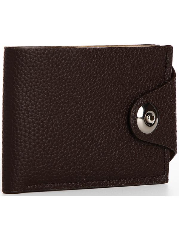 Портмоне на магните, отдел для купюр, карт, монет, цвет коричневый