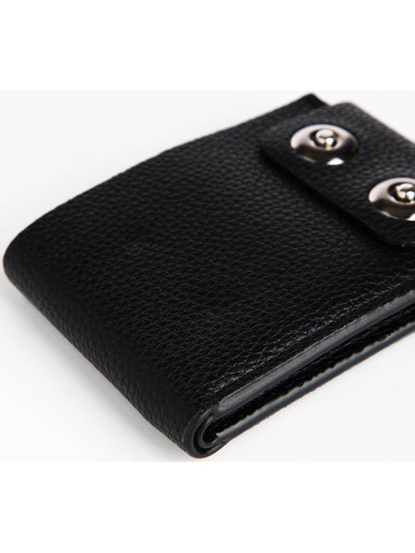 Портмоне на магнитах, отдел для купюр, карт, монет, цвет чёрный