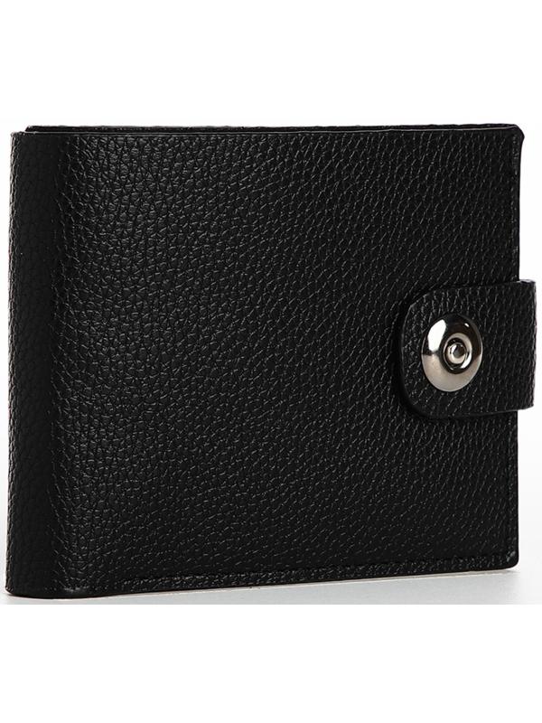 Портмоне на магните, отдел для купюр, карт, монет, цвет чёрный